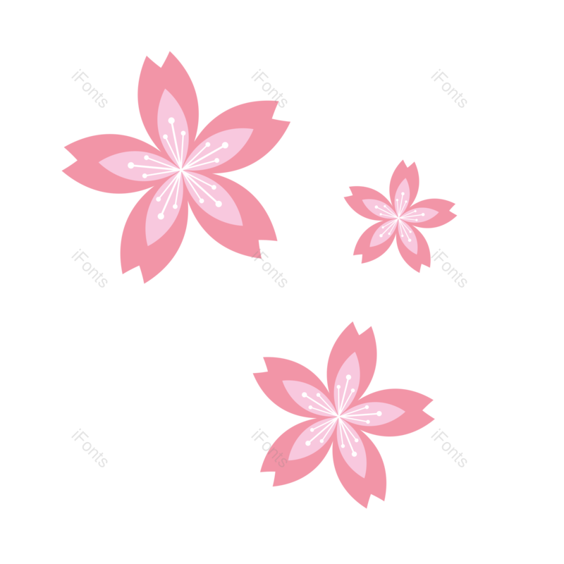 插画图片,花瓣元素,樱花PNG,春天免抠素材